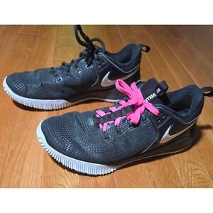 Nike Volley Zoom Hyperspike Women 10 Black Excellent AA0286-001 Flywire Zoom Air